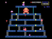 Donkey Kong for TI-99/4A - Don't get caught by flames!