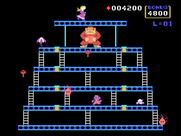 Donkey Kong for TI-99/4A - Level two start.