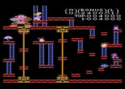 Donkey Kong for Atari 7800 - Jump up the platforms to the top...