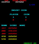 Donkey Kong for Arcade - Game attract mode.