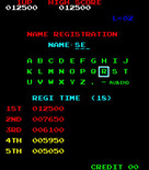 Donkey Kong for Arcade - Game over; a new high score!