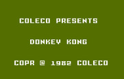 Donkey Kong for Intellivision - Title screen.