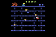 Donkey Kong for Atari 2600 - Jumping over a gap.