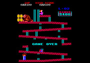 Donkey Kong for Amstrad CPC - Game over.
