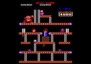 Donkey Kong for Amstrad CPC - Almost to the top, but where's the ladder?
