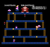 Donkey Kong for NES / Famicom - Third stage start.