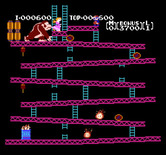 Donkey Kong for NES / Famicom - First stage completed!