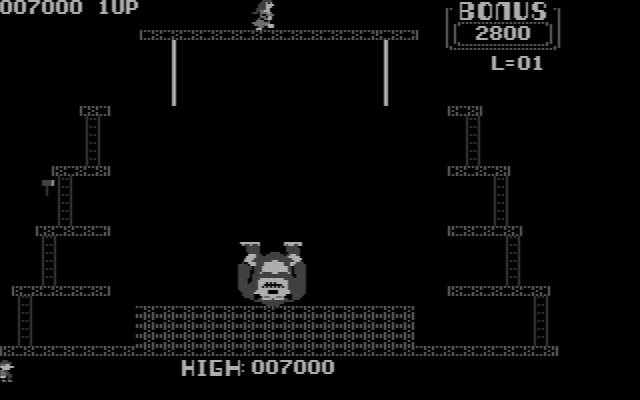 Donkey Kong IBM PC/Compatibles Screenshot: Screen completed!