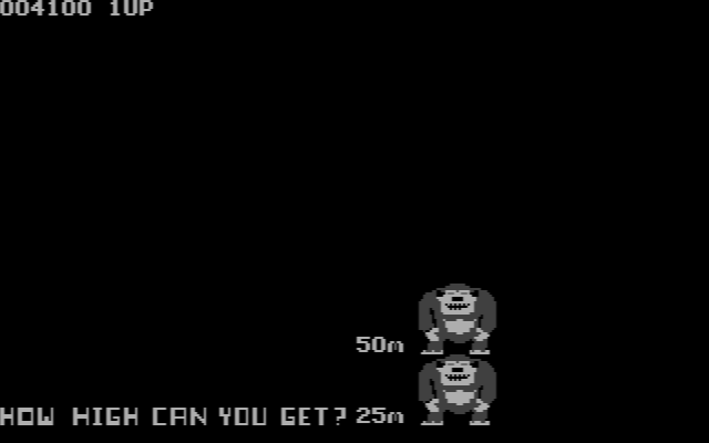 Donkey Kong IBM PC/Compatibles Screenshot: Starting the second screen.