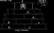 Donkey Kong for IBM PC/Compatibles - Use the hammer to smash enemies; but you can't climb ladders with it!