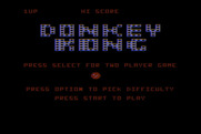 Donkey Kong for Atari 8-bit - Select an option to begin!