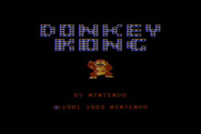 Donkey Kong for Atari 8-bit - Title screen.
