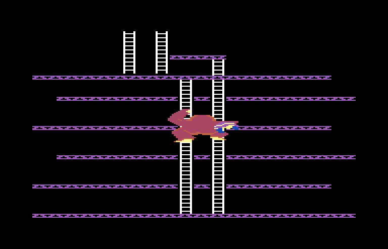 Donkey Kong Commodore 64 Screenshot: Game introduction.