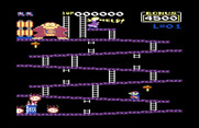 Donkey Kong for Commodore 64 - Game start.