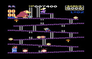 Donkey Kong for Commodore 64 - Climbing my way to the top on level two.