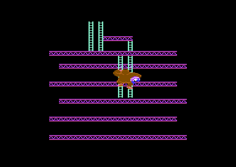 Donkey Kong Commodore 64 Screenshot: Game introduction.