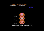 Donkey Kong for Commodore 64 - How high can you get on the third stage?