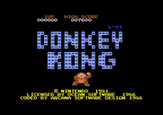 Donkey Kong for Commodore 64 - Title screen.