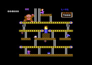 Donkey Kong for Commodore 64 - Starting the second stage.