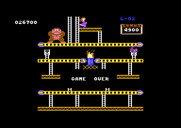 Donkey Kong for Commodore 64 - Game over.