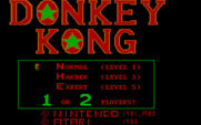 Donkey Kong for IBM PC/Compatibles - Title screen.