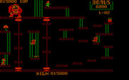 Donkey Kong for IBM PC/Compatibles - This screen features lots of small platforms to jump on...