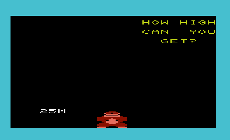 Donkey Kong Commodore VIC-20 Screenshot: How high can you get?