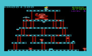 Donkey Kong for Commodore VIC-20 - Remove all of the platform supports to make Donkey Kong fall...