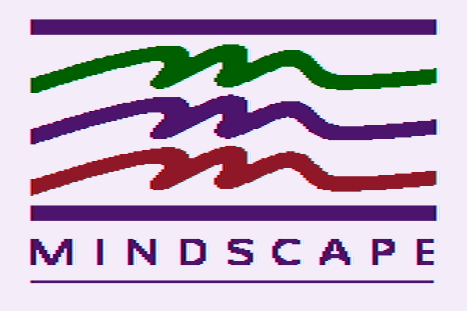 Bop'N Wrestle Atari 8-bit Screenshot: Mindscape logo.