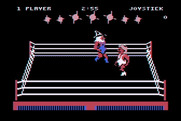 Bop'N Wrestle for Atari 8-bit - Game start.