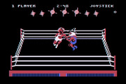 Bop'N Wrestle for Atari 8-bit - Fight in progress...
