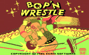 Bop'N Wrestle for IBM PC/Compatibles - Title screen.