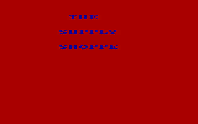 Dungeon Quest IBM PC/Compatibles Screenshot: Visiting the supply shoppe.