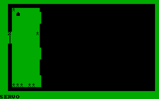 Dungeon Quest IBM PC/Compatibles Screenshot: Dungeon start; each room is initially dark unless you have a light.