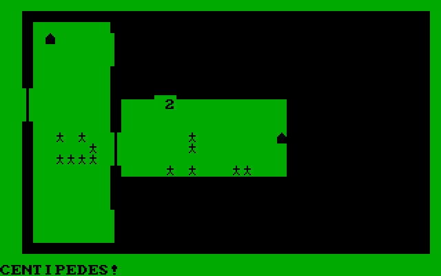 Dungeon Quest IBM PC/Compatibles Screenshot: Centipedes attack!