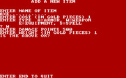 Dungeon Quest for IBM PC/Compatibles - Creating a custom item.