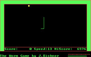 Worm Game, The for IBM PC/Compatibles - Game start.