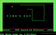 Worm Game, The for IBM PC/Compatibles - Don't run out of time!
