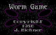 Worm Game, The for IBM PC/Compatibles - Title screen.