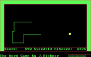 Worm Game, The for IBM PC/Compatibles - As you eat cheese, your worm grows...