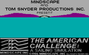 American Challenge: A Sailing Simulation, The for IBM PC/Compatibles - Title screen.