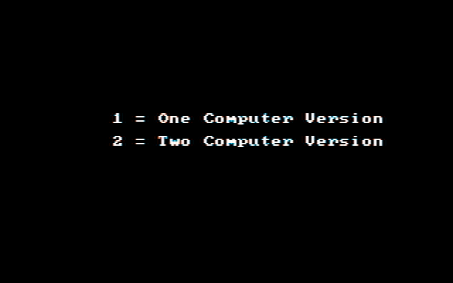 American Challenge: A Sailing Simulation, The IBM PC/Compatibles Screenshot: Select a one or two computer game...