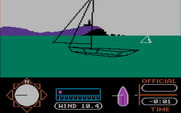 American Challenge: A Sailing Simulation, The for IBM PC/Compatibles - A game begins.