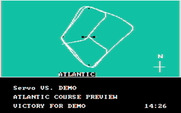 American Challenge: A Sailing Simulation, The for IBM PC/Compatibles - Overhead view of the current course...