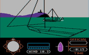 American Challenge: A Sailing Simulation, The for IBM PC/Compatibles - You can move the camera around to view your sailboat from different angles.