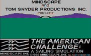 American Challenge: A Sailing Simulation, The for IBM PC/Compatibles - Title screen.