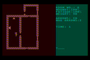 Dunjonquest: Morloc's Tower for Atari 8-bit - Watch out for bats and other creatures!