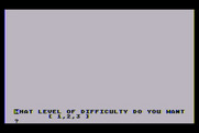 Dunjonquest: Morloc's Tower for Atari 8-bit - Select a level of difficulty.