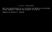 Vier Gewinnt for IBM PC/Compatibles - Title screen.