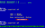 U.S. States and Capitals for IBM PC/Compatibles - Oops, a wrong answer...